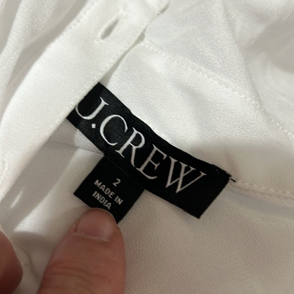 J. Crew White Midi Shirt Dress - Picture 9 of 11